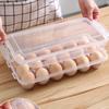 1 PC Egg Holder with Lid, Large Capacity Egg Storage Box, Stackable Plastic Egg Tray, Suitable for Kitchen Restaurant Refrigerator Storage