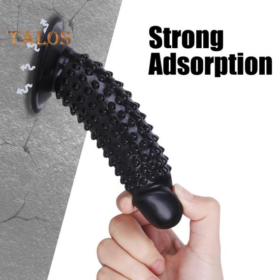 Anal Plug Strong Suction Cup Dildo Soft And Sensual Simulation Bump Design Penis Thrusting Sex Dildo Female Supply