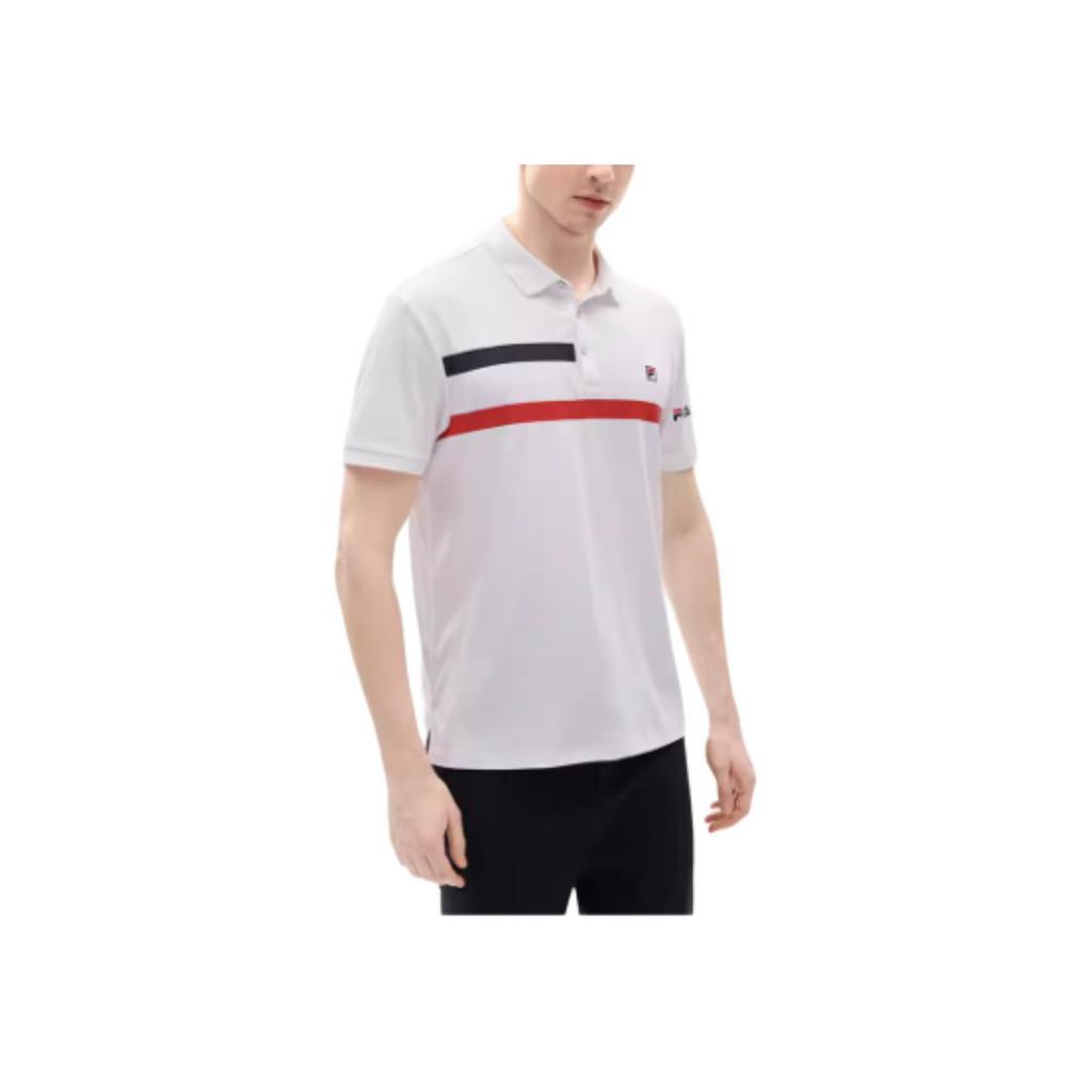 New FILA Polo Shirt Men's Standard White F11M231114F-WT