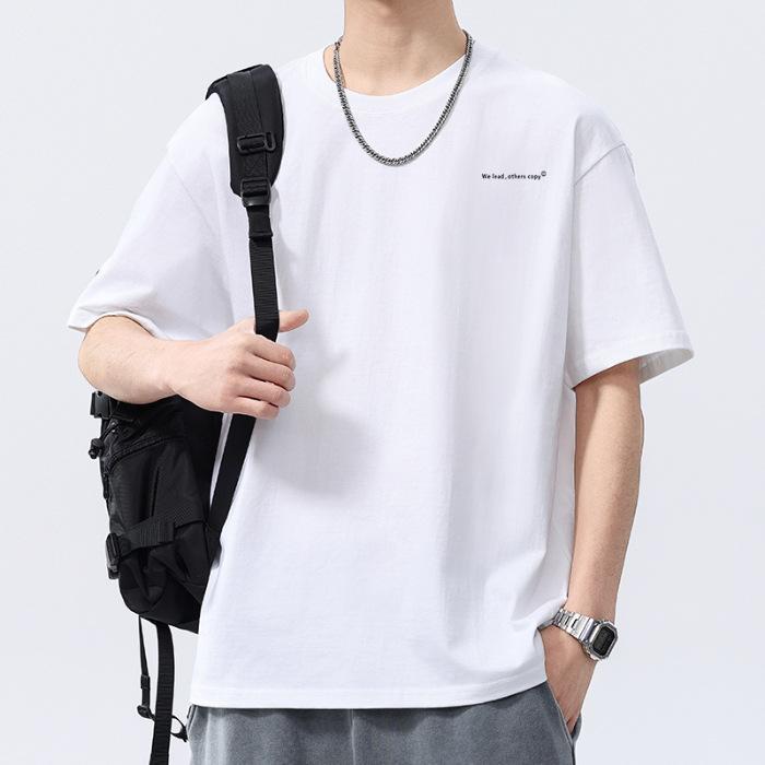 New Summer Men's Round Neck Printed Short-sleeved T-shirt Thin Casual Youth Half-sleeved Shirt
