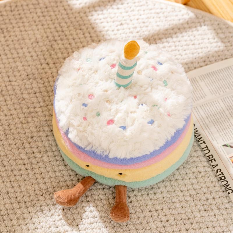 New Fashion Cute Simulation Rainbow Cake Doll Trendy Plush Toy