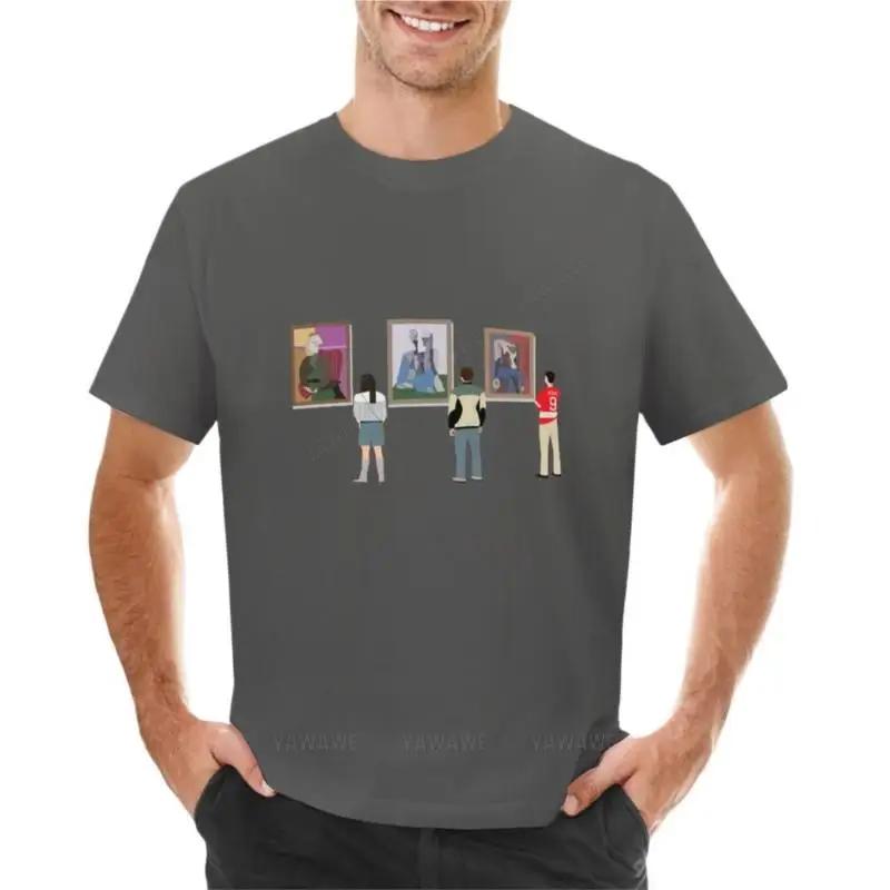 Cotton Men T-shirt Ferris Bueller T-Shirt Vintage Clothes Crew Neck T-shirt Heavyweight for Men New Black Tshirt for Boys