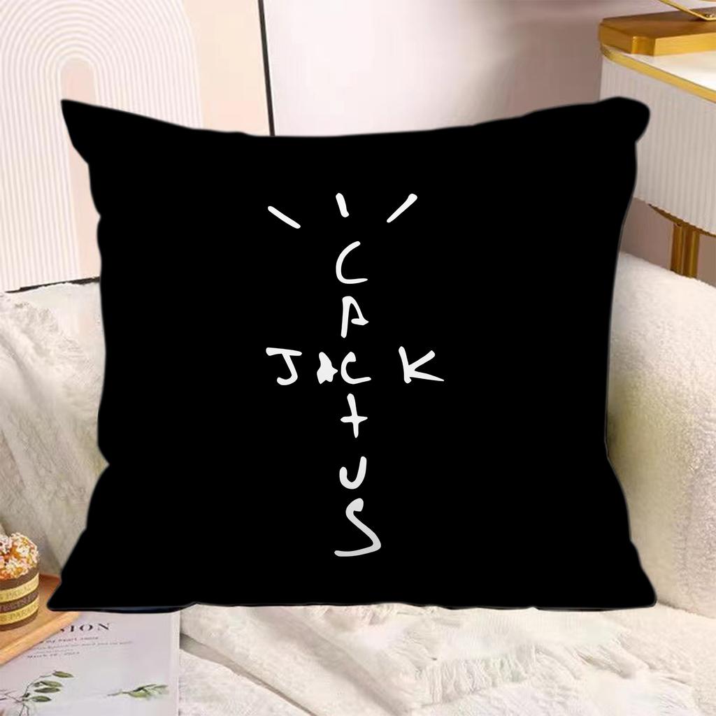 Rapper Pillow Covers Cartoon Sofa Decorative Home Doublesided Printing Short Plush Cute Cushion TTravis SScott Cover