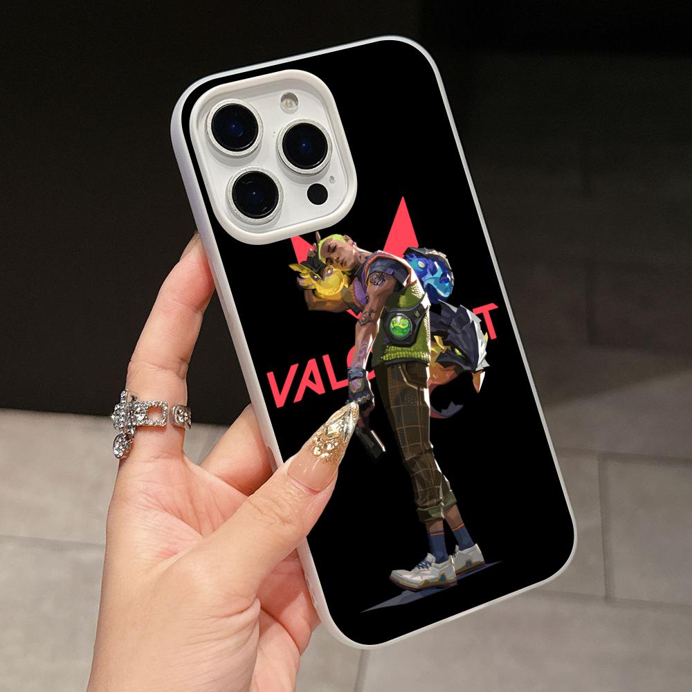

Valo Gekko Phone Case for iPhone 17 16 15 14 13 12 11 Air Pro Max Plus Jelly Double layer White Cover iPhone 16