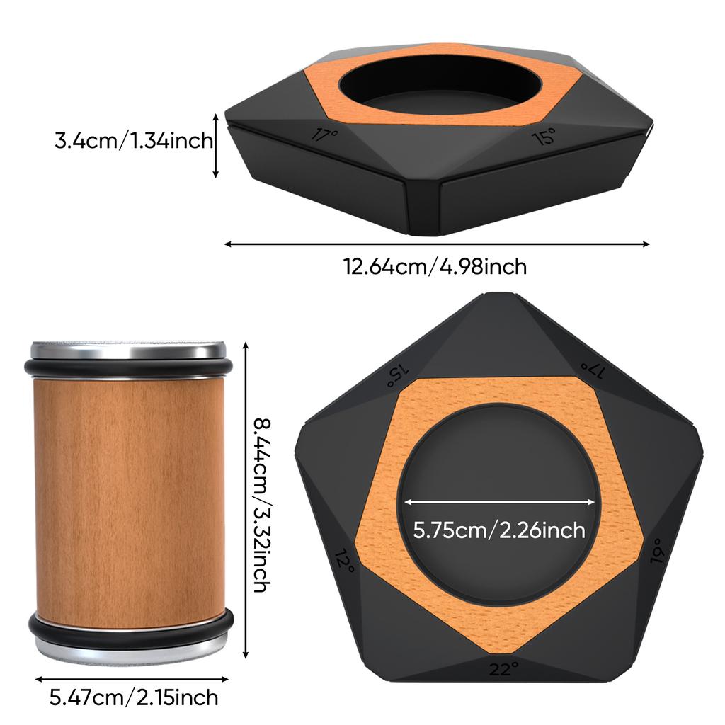 New Rolling Knife Sharpener Five-Sided Sharpening Stone12/15/17/19/22Degree Magnetic Angle Chef Roller Sharpening Kitchen Knives