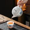 Ceramic Kung Fu Tea Set, Household One Pot And Four Cups Of Business Gifts, Annual Meeting Souvenirs, Souvenirs Can Be Printed