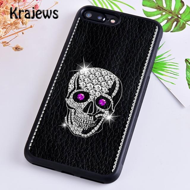 DIAMOND SKULL Phone Case Cover For iPhone 17 Air 16 15 14 plus 12 13 pro max coque Shell Fundas