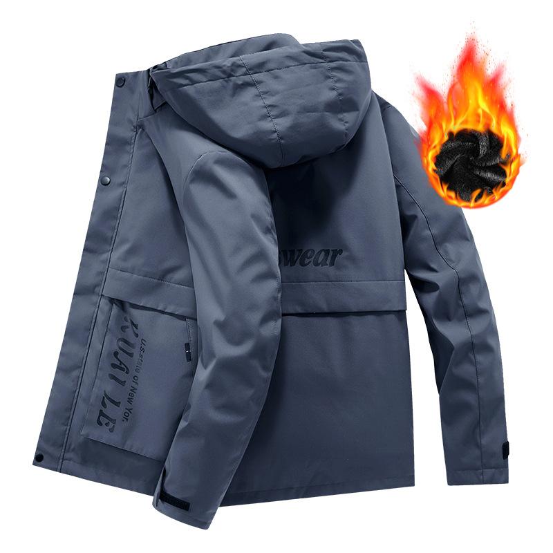 

Хлопковая куртка со съемной внутренней подкладкой для мужчин, мужская двухкомпонентная хлопковая куртка для мужчин 7XL