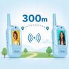 [PACZA] 2x Walkie-talkie with Video Camera Wi-fi Walkie Talkie Blue Z3501