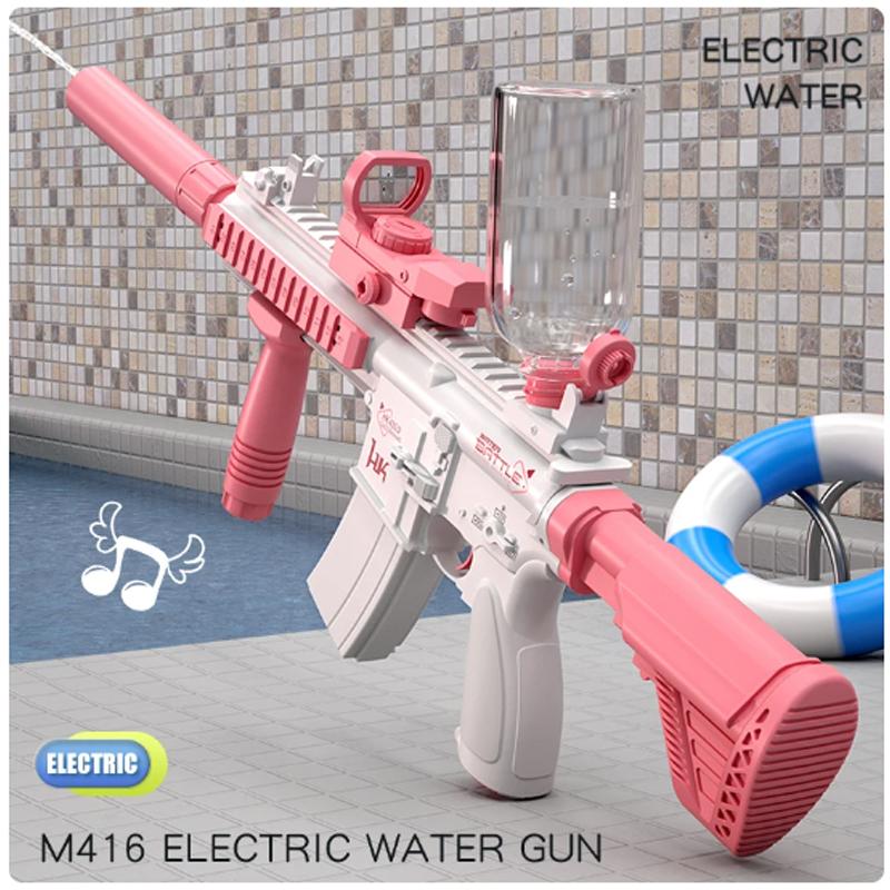 New Electric M416 Water Gun Electric Glock Pistol Shooting Toy Fully Automatic Summer Beach Toy Children Boys and Girl Gift