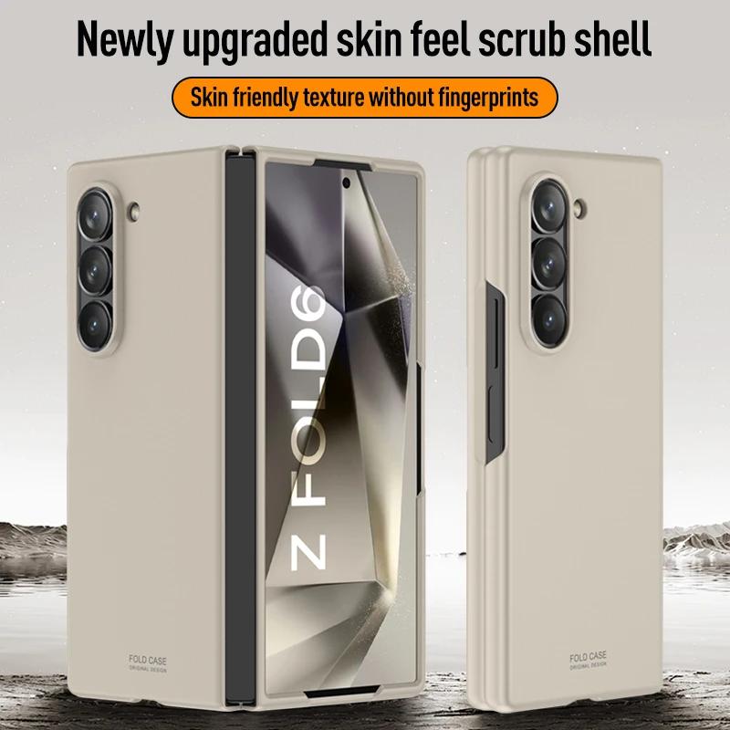 For Samsung Galaxy Z Fold 6  Case Ultra-thin Matte Skin-Friendly Shockproof Protection Folding Hard Back Cover Accessories Funda