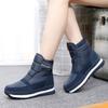 Winter Waterproof and Non-slip Snow Boots Low Tube Piled Thickened Warm Thick-soled Cotton Shoes Outdoor Short Boots Fluffy Shoes