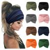 1Pc Women Headwear Cloth Stretch Headwrap Wide Turban Elastic Headpiece Hair Bands