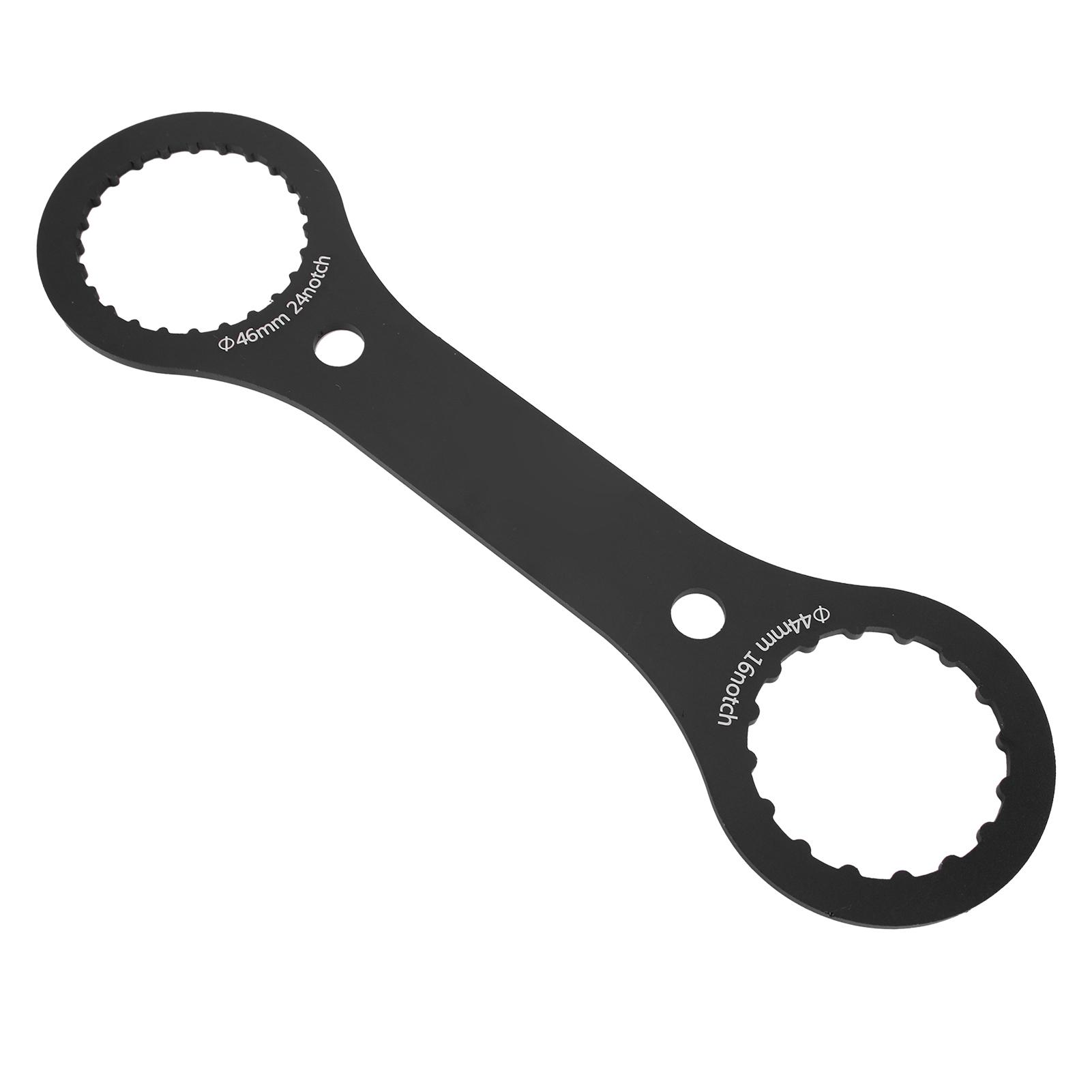 Велосипедный ключ для каретки Инструмент для каретки 44мм 46мм 16 24 выемки Инструмент для снятия и установки каретки чёрный