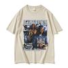 Men's Hip Hop Vintage Short Sleeve T-shirts Rapper K-King Von Graphic T Shirt Unisex Fashion Oversized Cotton T-shirt Streetwear