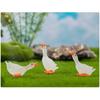 Glowing Swan Resin Craft Tabletop Decor Radiant Miniature Figurine For Home And Office
