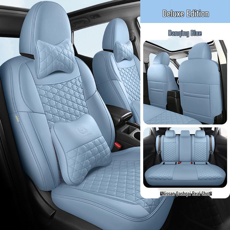 Five-Seat Qashqai Full Leather SUV Cushion: All-Season, Full Surround Seat Cover.