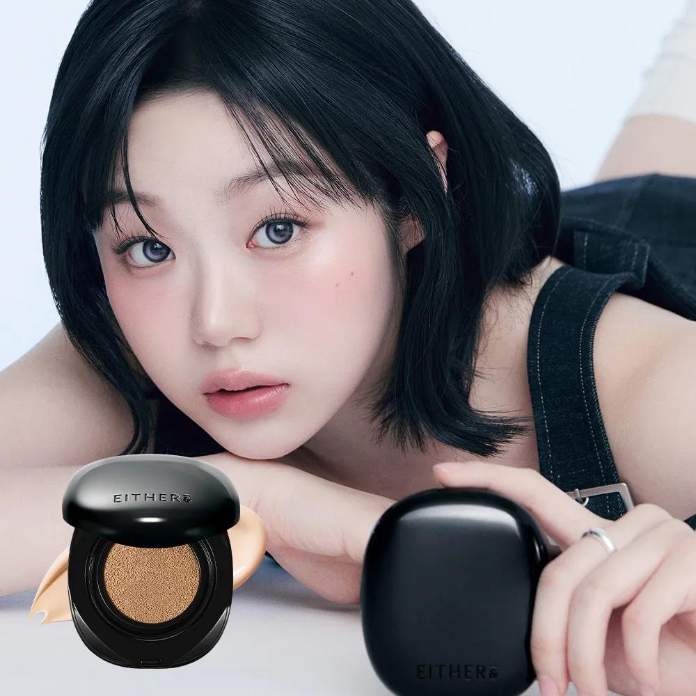 EITHER& Blur Pixel Cushion 12g Refill Set (2 Shades) 21P Rosy (+Refill 12g)