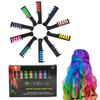 10Pcs Disposable Hair Dye Comb 10 Colors Individually Packaged Temporary Hair Chalk for Wet Dry Hair Washable Non-Damaging Instant Hair Coloring Tool
