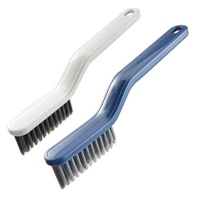 2Pcs Hard Bristle Crevice Brushes Gap Non-Slip Cleaning Brush with Versatile Handle 45-Degree Angle