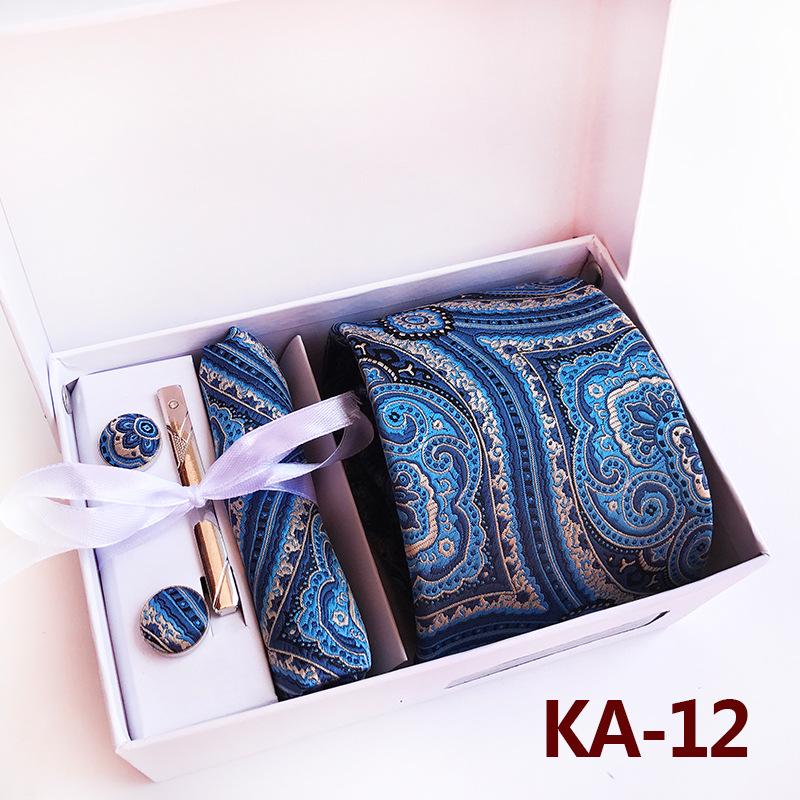Polyester Business Executive Men'S Tie 6-Piece Gift Box Tie