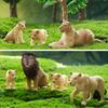TOYMANY 6-Piece Lion Figure Set, Wild Animal Figures, Animal Models for Parents and Children, Realistic Animal Models, Popular Animal Toys, Birthday