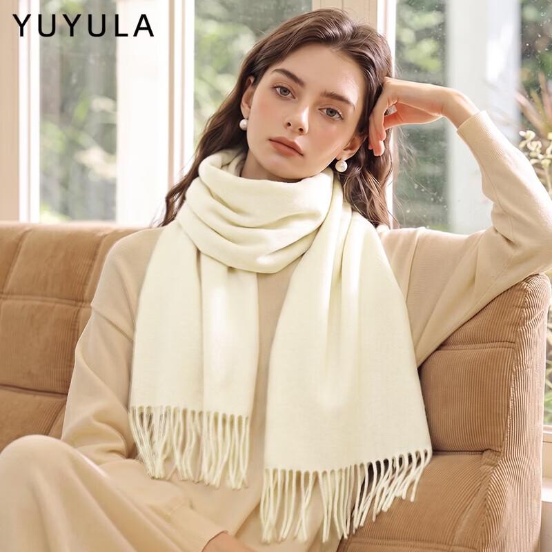 YUYULA Women's Pure Wool Scarf