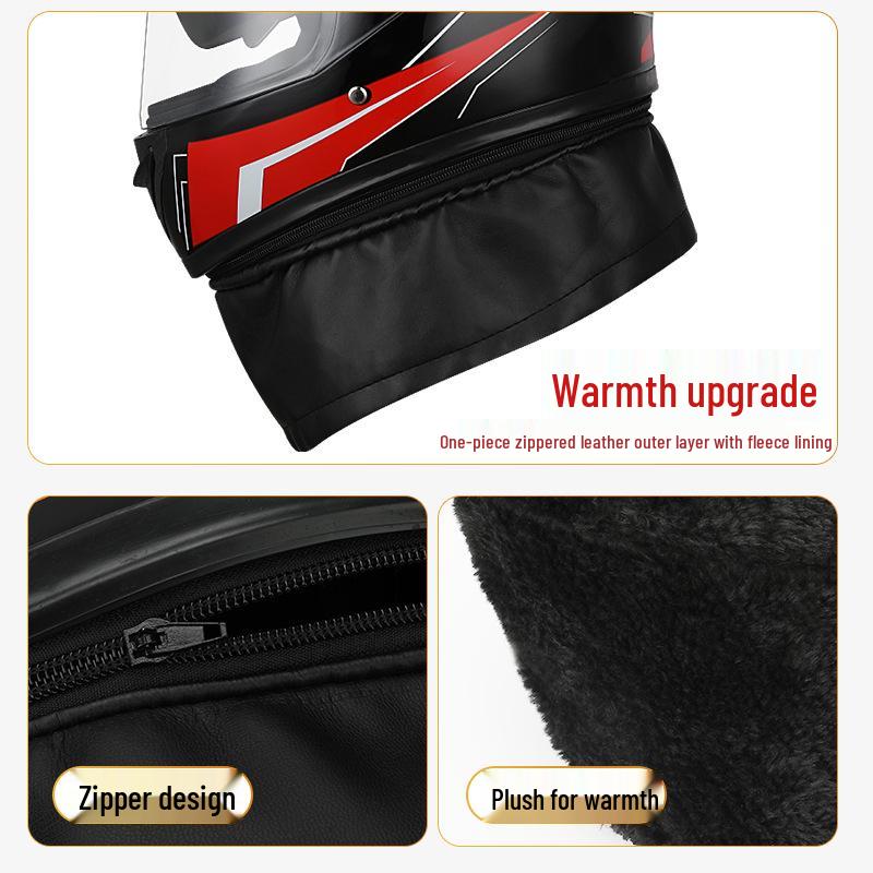 Męski/Damski Zimowy Ciepły Elektryczny Kask Samochodowy - Całoroczny Pełny Kask Motocyklowy