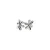 S925 Sterling Silver Adjustable Flower Ring - Retro Fashion Niche Design for Women