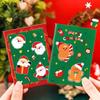10Pcs Cartoon Christmas Notebook Kawaii Christmas Man Snowman Notepad Portable Pocket Notepad Student Prizes Gifts