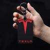 CRCUD1 3D Design Highlight Key Card Holder Silicone Protector Cover Keychain for Model 3 Model Y Accessories