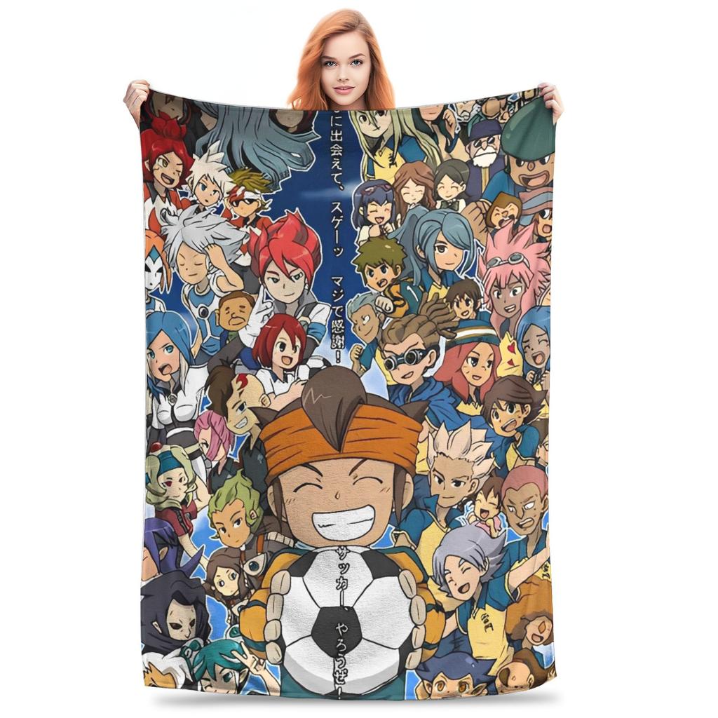 Inazuma Eleven Axel Blaz Gouenji  Plush Blankets Girls Boys  Flannel Throw Blanket Bed Soft Customized Quality Bedspread Gift