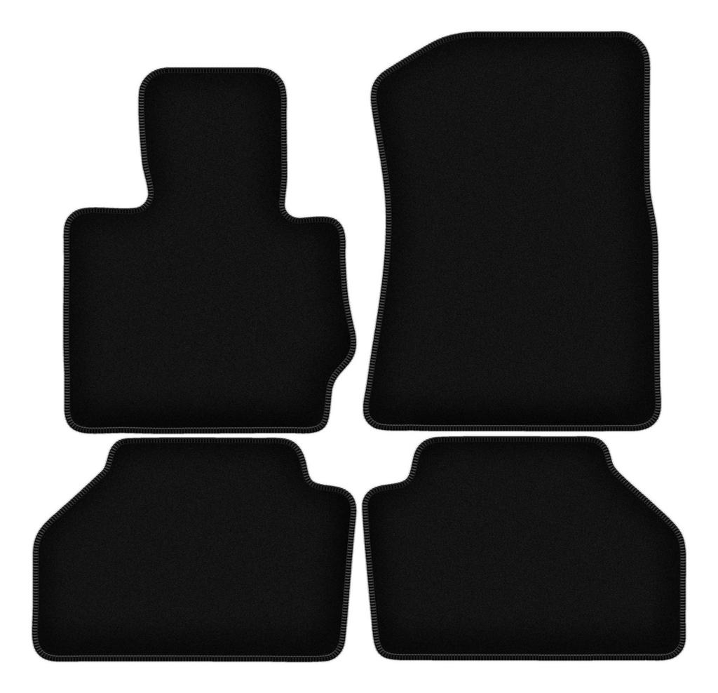 BASIC Black Velour Floor Mats For: BMW X3 F25 SUV (2010-2017)