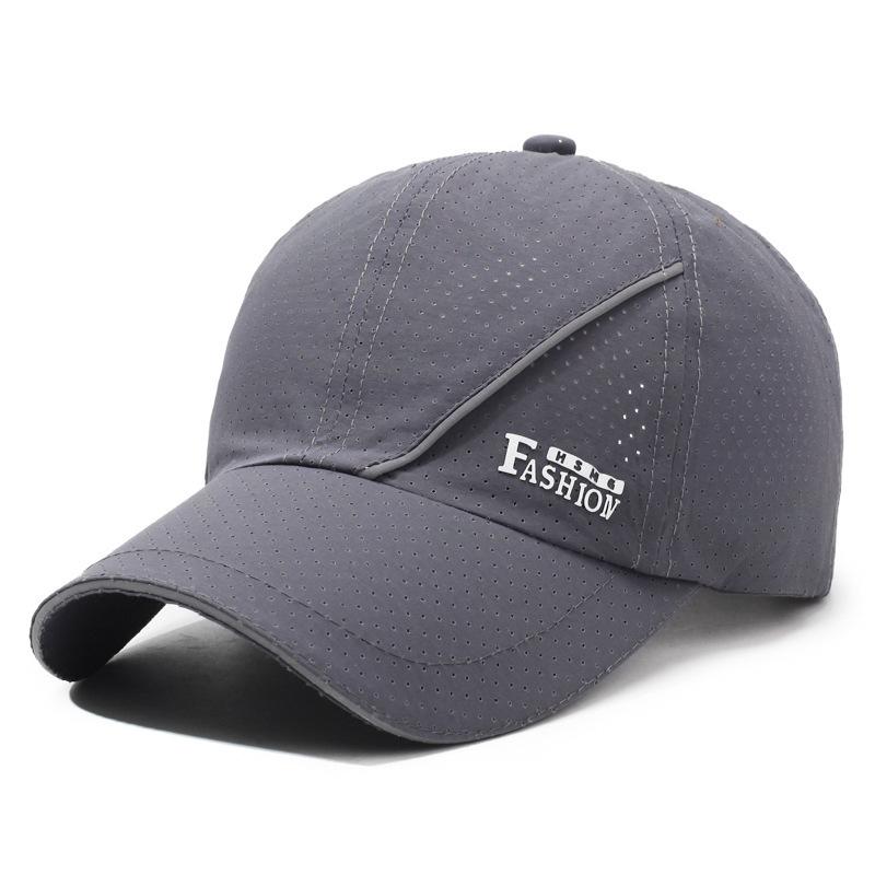 

Meh Breathable Quick Dry Summer Outdoor Caual Baeball Sport Workout Sport Cap Letter Curved Brim Sun Protection Cap Adjustable
