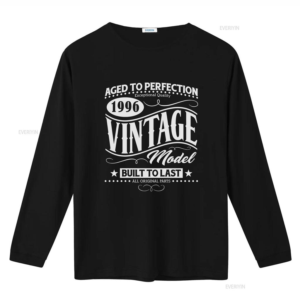 1996 Vintage Model Born In Birth Year Date Funny Age Unisexs Wounisexs T Shirt Vintage Washed Comfortable Slightly Unisex Fashion