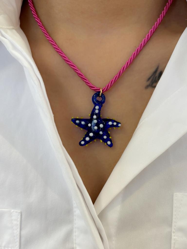 Kreativer Charm Seestern Anhänger Damen Halskette Urlaubsfeier Zubehör (Größe und Farbe können Fehler aufweisen)