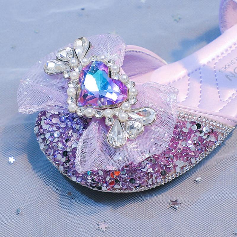 Sandale de Fete Modă de Vară Pantofi de Prințesă cu Diamante Pantofi de Cristal pentru Copii Bebeluși Copii Eleganța Fetelor