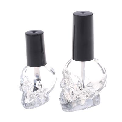 Flacconcino Vuoto per Smalto 10/15ml Vetro Trasparente Con Pennello Ricaricabile Testa a Vapore