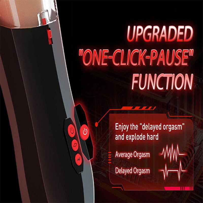 18+ elektrický kalíšek na masturbátor Automatická vnitřní teleskopická žaludek Vibrátor Stimulátor Penis Trenažér Mužské pomůcky pro dospělé Hračka na cvičení