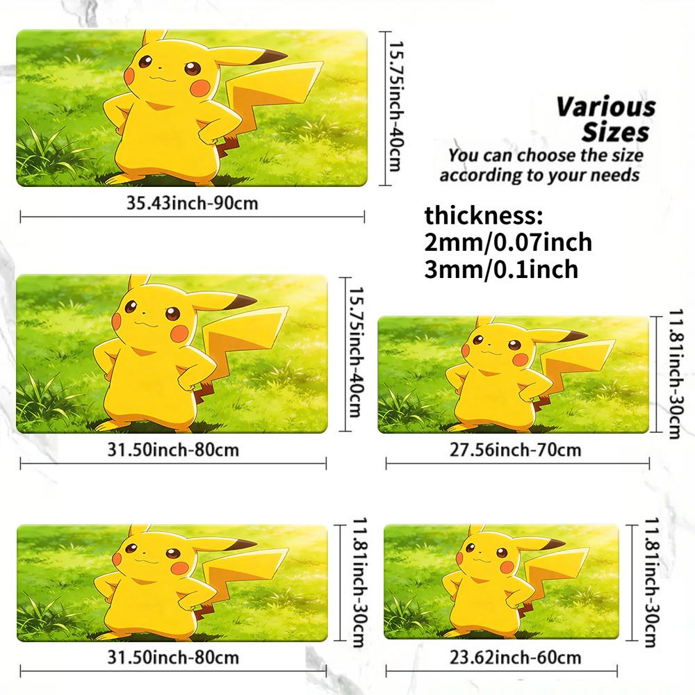 Lucario Training Class Gaming Mouse Pad with NonSlip Rubber Base 30x80x0.2cm