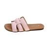 Internet celebrity fashion fairy wind beach sandals 2025 summer and autumn new French versatile flat casual one-word slippers
