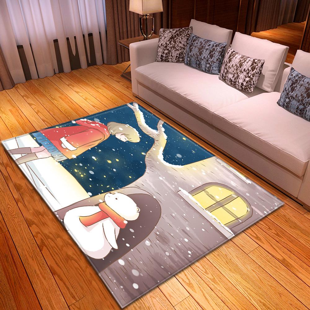 Tree Hole Big Carpet Feather Wind Bedroom Floor Mat Fixed Zhi