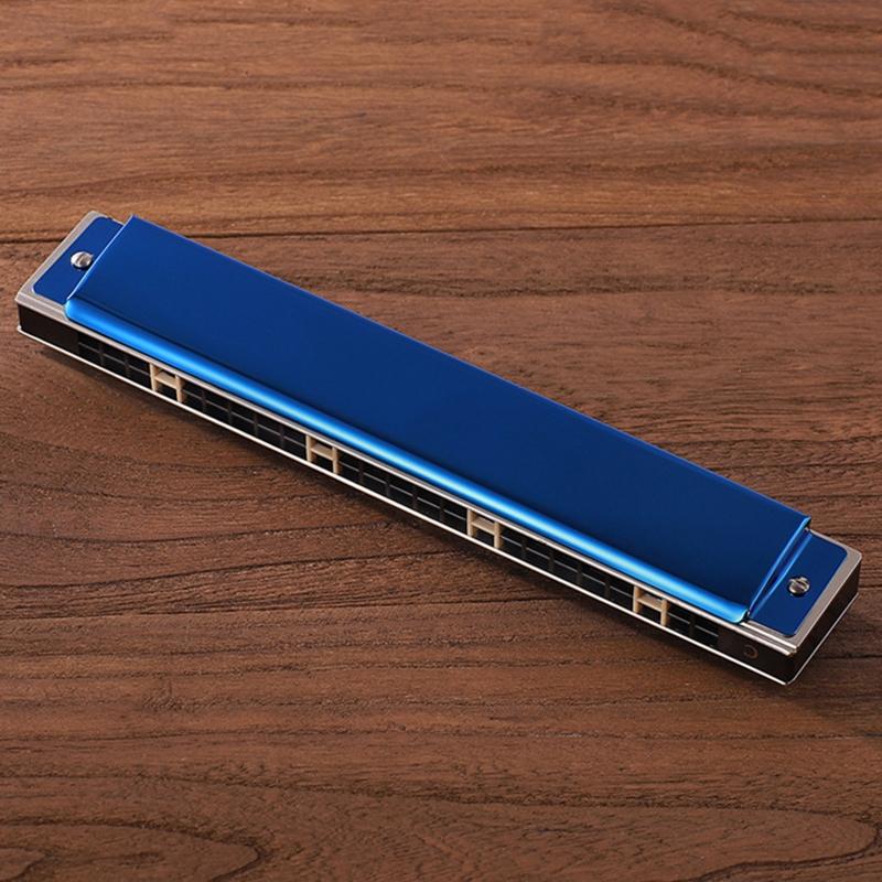 Harmonica Professional C for Key 24 Holes Polyphony Organ Diatonic Mouth with fo
