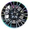 For Zeekr X 18/19/20 Inches 4 Pieces Wheel Hub Sticker Blackened Wheel Rim Decorative Waterproof Car Sticker Scratch Cover
