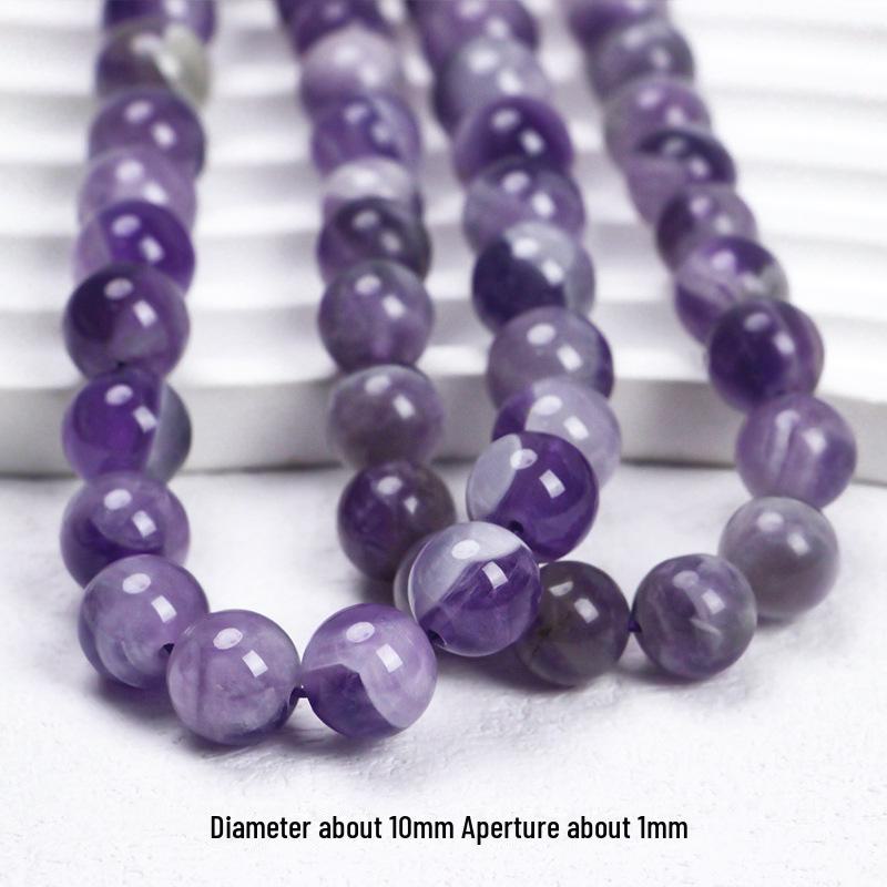 Perilla Naturalne brazylskie koraliki z ametystu do tworzenia biżuterii DIY: Bransoletka, Naszyjnik i Kolczyki