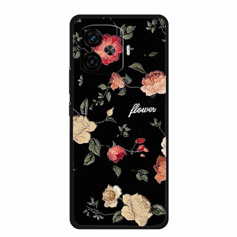 3D Emboss Case For Vivo iQOO Neo 10R Phone Case Relief Flower Silicone Soft Coque For Vivo iQOO Neo 10R 10 R Back Cover Case Bag