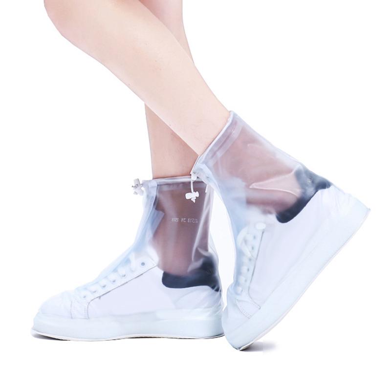 Rain Boot Shoe Cover Waterproof With Reflector High Top Shoes Dust Covers For Men Women Outdoor Rainproof Shoes Cover