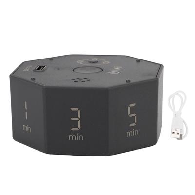 Timer Wiederaufladbar LCD 8 Winkel Automatisch Drehender Bildschirm Digitaler Timer mit Stummmodus zum Lernen