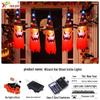 Halloween LED Wizard Hat Ghost Icicle Lights: Indoor Decorations for a Horrifying Atmosphere