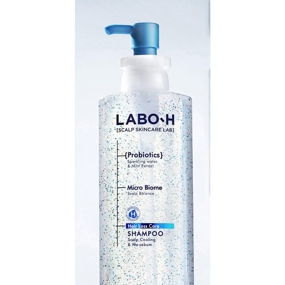 LaboH Chłodzący szampon do skóry głowy i zapobiegający sebum, 2 sztuki, 400 ml